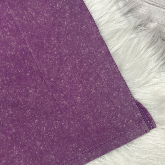 Pink Victoria’s Secret Distressed Acid Wash Crew Neck Long Sleeve Top Size Small - Picture 9 of 11